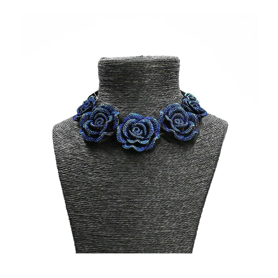 Accessoires Laura Vita | Bijou Collier Rosebleu