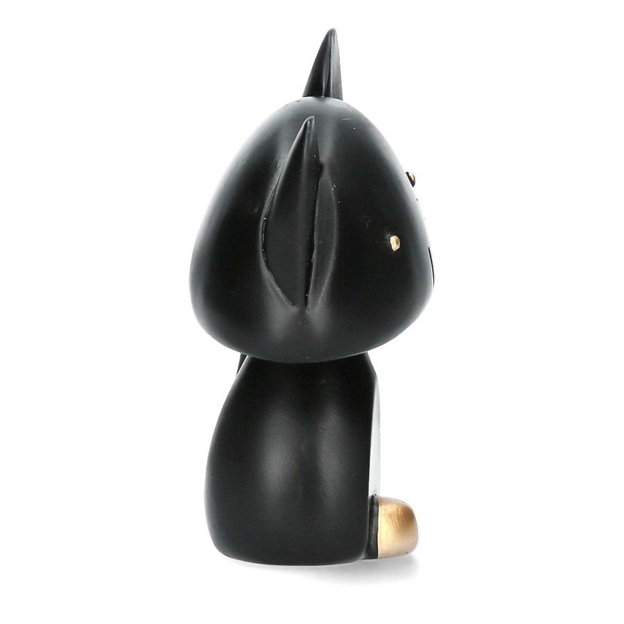 Accessoires Laura Vita | Statue Porte Bagues Petit Chat Noir