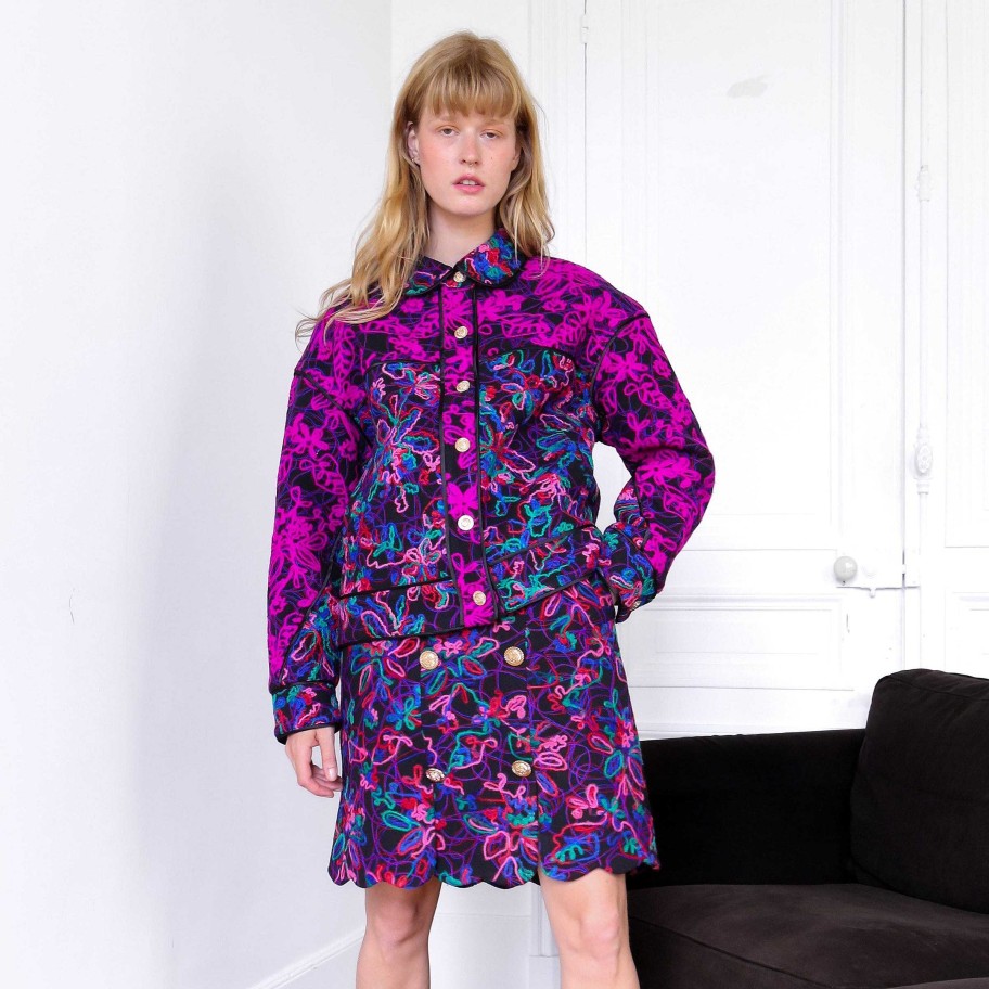 Vetements Laura Vita | Veste Nyx Violet Studio