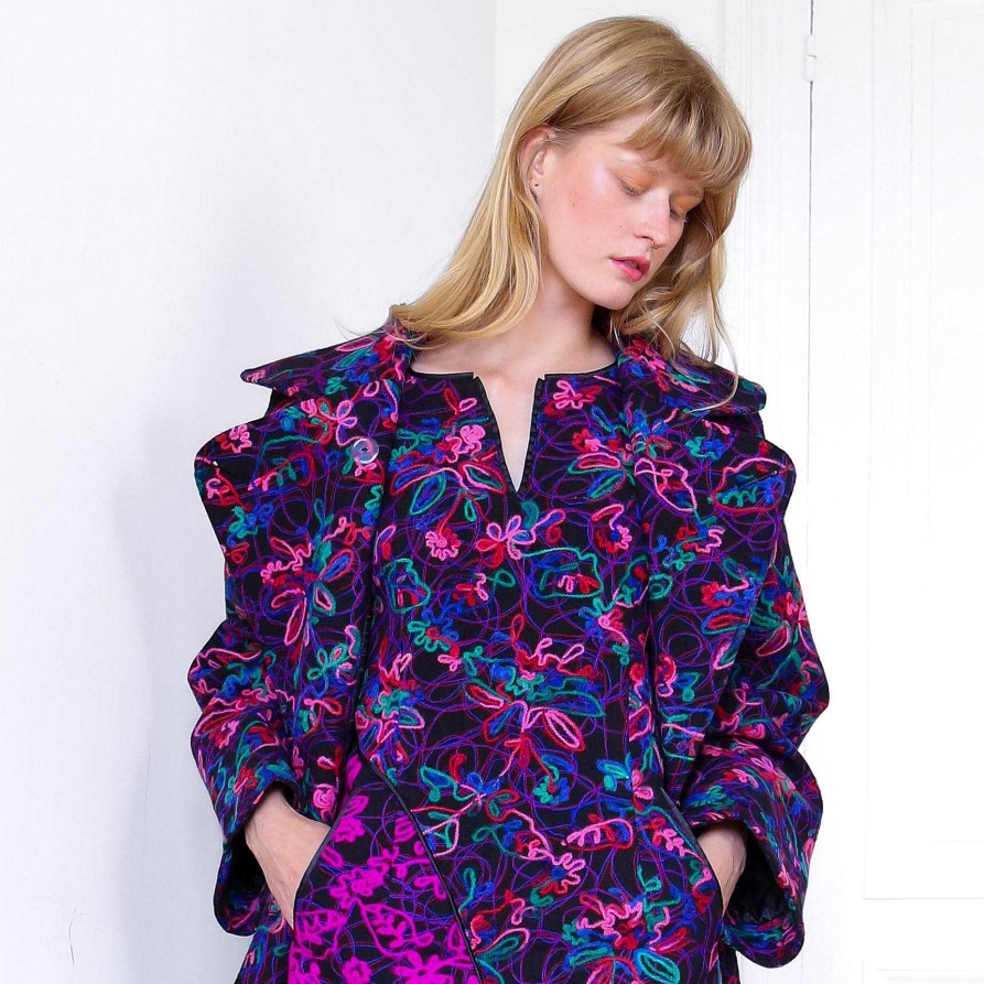 Vetements Laura Vita | Robe Ouranos Violet Studio