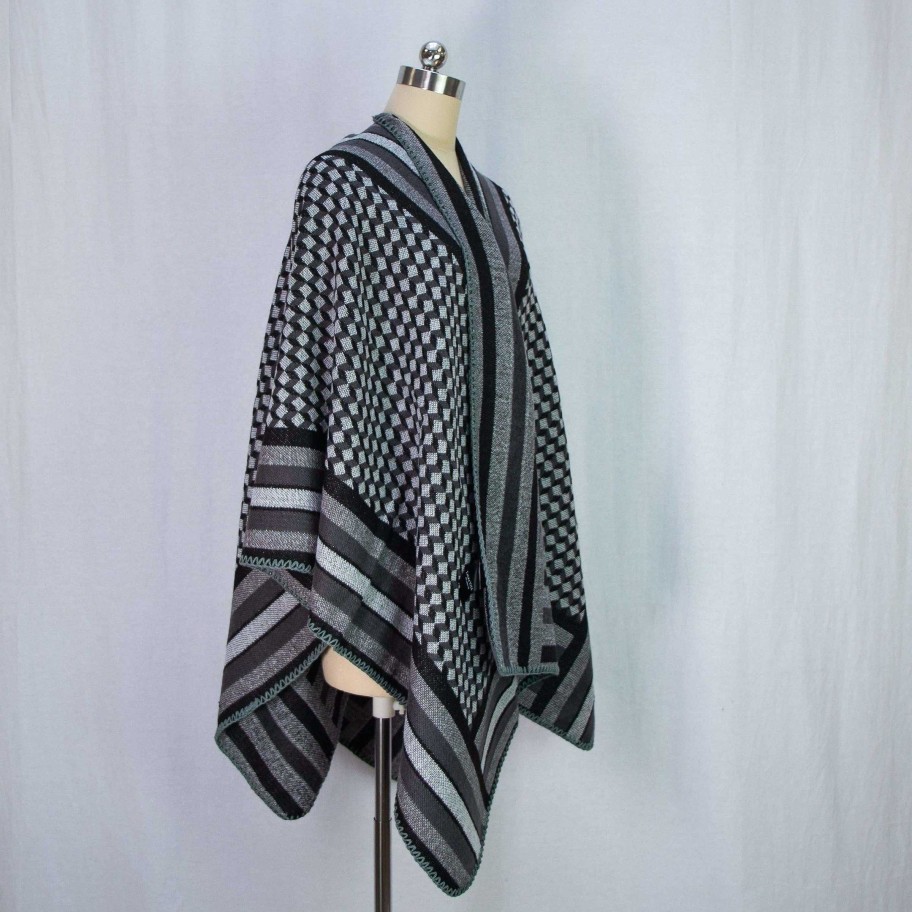 Accessoires Laura Vita | Poncho Cassis