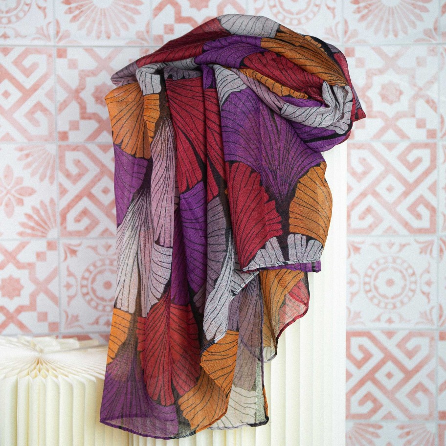 Accessoires Laura Vita | Foulard Ginkgo