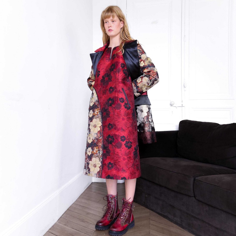 Vetements Laura Vita | Robe Ouranos Rouge Studio